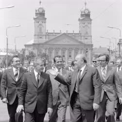Külkapcsolat - Kádár János és Nicolae Ceausescu Debrecenben