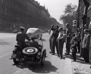 Rendvédelmi szervek - Film készül a motorkerékpáros rendőrökről