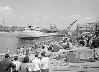 Közlekedés - Az Om Saber nevű tengerjáró hajó felavatása