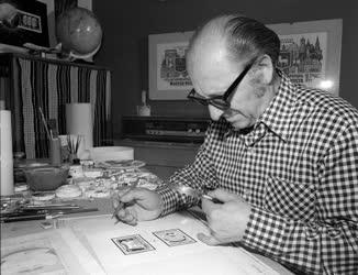 Vertel József grafikusművész, bélyegtervező